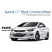 TUIX 17" BLACK CHROME WHEELS FOR HYUNDAI ELANTRA 2010-15